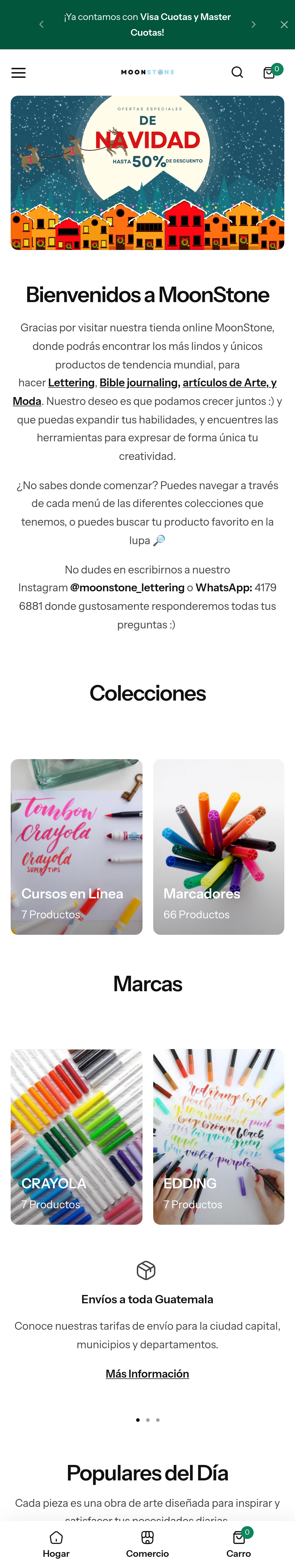 Moonstone GT mobile view